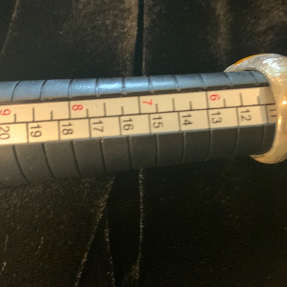 Vintage Pinky Ring Dome Sterling Silver/Green Ladies Enamel Ring 5 - Picture 5 of 8